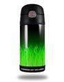 Skin Decal Wrap for Thermos Funtainer 12oz Bottle Fire Green (BOTTLE NOT INCLUDED)