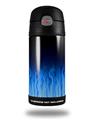 Skin Decal Wrap for Thermos Funtainer 12oz Bottle Fire Blue (BOTTLE NOT INCLUDED)
