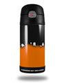 Skin Decal Wrap for Thermos Funtainer 12oz Bottle Ripped Colors Black Orange (BOTTLE NOT INCLUDED)