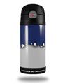Skin Decal Wrap for Thermos Funtainer 12oz Bottle Ripped Colors Blue Gray (BOTTLE NOT INCLUDED)