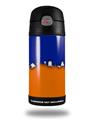 Skin Decal Wrap for Thermos Funtainer 12oz Bottle Ripped Colors Blue Orange (BOTTLE NOT INCLUDED)