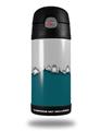 Skin Decal Wrap for Thermos Funtainer 12oz Bottle Ripped Colors Gray Seafoam Green (BOTTLE NOT INCLUDED)