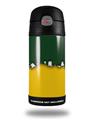 Skin Decal Wrap for Thermos Funtainer 12oz Bottle Ripped Colors Green Yellow (BOTTLE NOT INCLUDED)