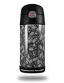 Skin Decal Wrap for Thermos Funtainer 12oz Bottle Scattered Skulls Gray (BOTTLE NOT INCLUDED)