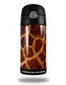 Skin Decal Wrap for Thermos Funtainer 12oz Bottle Fractal Fur Giraffe (BOTTLE NOT INCLUDED)