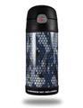 Skin Decal Wrap for Thermos Funtainer 12oz Bottle HEX Mesh Camo 01 Blue (BOTTLE NOT INCLUDED)