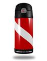 Skin Decal Wrap for Thermos Funtainer 12oz Bottle Dive Scuba Flag (BOTTLE NOT INCLUDED)
