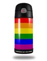 Skin Decal Wrap for Thermos Funtainer 12oz Bottle Rainbow Stripes (BOTTLE NOT INCLUDED)