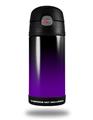 Skin Decal Wrap for Thermos Funtainer 12oz Bottle Smooth Fades Purple Black (BOTTLE NOT INCLUDED)