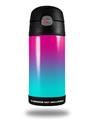 Skin Decal Wrap for Thermos Funtainer 12oz Bottle Smooth Fades Neon Teal Hot Pink (BOTTLE NOT INCLUDED)
