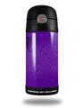 Skin Decal Wrap for Thermos Funtainer 12oz Bottle Raining Purple (BOTTLE NOT INCLUDED)