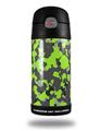 Skin Decal Wrap for Thermos Funtainer 12oz Bottle WraptorCamo Old School Camouflage Camo Lime Green (BOTTLE NOT INCLUDED)