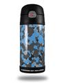 Skin Decal Wrap for Thermos Funtainer 12oz Bottle WraptorCamo Old School Camouflage Camo Blue Medium (BOTTLE NOT INCLUDED)
