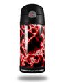 Skin Decal Wrap for Thermos Funtainer 12oz Bottle Electrify Red (BOTTLE NOT INCLUDED)