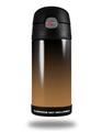 Skin Decal Wrap for Thermos Funtainer 12oz Bottle Smooth Fades Bronze Black (BOTTLE NOT INCLUDED)