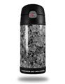 Skin Decal Wrap for Thermos Funtainer 12oz Bottle Marble Granite 02 Speckled Black Gray (BOTTLE NOT INCLUDED)