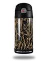 Skin Decal Wrap for Thermos Funtainer 12oz Bottle WraptorCamo Grassy Marsh Camo Dark Gray (BOTTLE NOT INCLUDED)