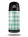 Skin Decal Wrap for Thermos Funtainer 12oz Bottle Houndstooth Seafoam Green (BOTTLE NOT INCLUDED)