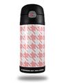 Skin Decal Wrap for Thermos Funtainer 12oz Bottle Houndstooth Pink (BOTTLE NOT INCLUDED)