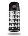Skin Decal Wrap for Thermos Funtainer 12oz Bottle Houndstooth Dark Gray (BOTTLE NOT INCLUDED)