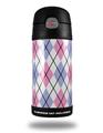 Skin Decal Wrap for Thermos Funtainer 12oz Bottle Argyle Pink and Blue (BOTTLE NOT INCLUDED)