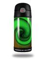 Skin Decal Wrap for Thermos Funtainer 12oz Bottle Alecias Swirl 01 Green (BOTTLE NOT INCLUDED)
