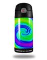 Skin Decal Wrap for Thermos Funtainer 12oz Bottle Rainbow Swirl (BOTTLE NOT INCLUDED)