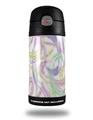 Skin Decal Wrap for Thermos Funtainer 12oz Bottle Neon Swoosh on White (BOTTLE NOT INCLUDED)