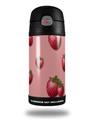 Skin Decal Wrap for Thermos Funtainer 12oz Bottle Strawberries on Pink (BOTTLE NOT INCLUDED)