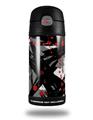Skin Decal Wrap for Thermos Funtainer 12oz Bottle Abstract 02 Red (BOTTLE NOT INCLUDED)