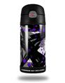 Skin Decal Wrap for Thermos Funtainer 12oz Bottle Abstract 02 Purple (BOTTLE NOT INCLUDED)