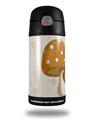 Skin Decal Wrap for Thermos Funtainer 12oz Bottle Mushrooms Orange (BOTTLE NOT INCLUDED)