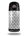 Skin Decal Wrap for Thermos Funtainer 12oz Bottle Diamond Plate Metal (BOTTLE NOT INCLUDED)