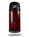 Skin Decal Wrap for Thermos Funtainer 12oz Bottle Abstract 01 Red (BOTTLE NOT INCLUDED)
