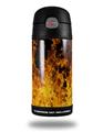 Skin Decal Wrap for Thermos Funtainer 12oz Bottle Open Fire (BOTTLE NOT INCLUDED)