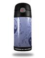 Skin Decal Wrap for Thermos Funtainer 12oz Bottle Feminine Yin Yang Blue (BOTTLE NOT INCLUDED)