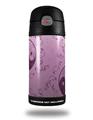 Skin Decal Wrap for Thermos Funtainer 12oz Bottle Feminine Yin Yang Purple (BOTTLE NOT INCLUDED)