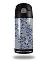 Skin Decal Wrap for Thermos Funtainer 12oz Bottle Victorian Design Blue (BOTTLE NOT INCLUDED)