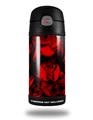 Skin Decal Wrap for Thermos Funtainer 12oz Bottle Skulls Confetti Red (BOTTLE NOT INCLUDED)