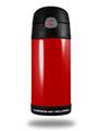 Skin Decal Wrap for Thermos Funtainer 12oz Bottle Solids Collection Red (BOTTLE NOT INCLUDED)