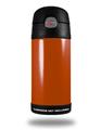 Skin Decal Wrap for Thermos Funtainer 12oz Bottle Solids Collection Burnt Orange (BOTTLE NOT INCLUDED)