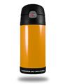 Skin Decal Wrap for Thermos Funtainer 12oz Bottle Solids Collection Orange (BOTTLE NOT INCLUDED)