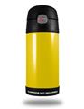 Skin Decal Wrap for Thermos Funtainer 12oz Bottle Solids Collection Yellow (BOTTLE NOT INCLUDED)
