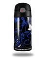 Skin Decal Wrap for Thermos Funtainer 12oz Bottle Twisted Garden Blue and White (BOTTLE NOT INCLUDED)