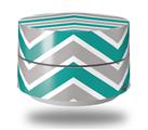 Skin Decal Wrap for Google WiFi Original Zig Zag Teal and Gray (GOOGLE WIFI NOT INCLUDED)