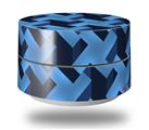 Skin Decal Wrap for Google WiFi Original Retro Houndstooth Blue (GOOGLE WIFI NOT INCLUDED)