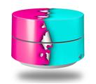 Skin Decal Wrap for Google WiFi Original Ripped Colors Hot Pink Neon Teal (GOOGLE WIFI NOT INCLUDED)