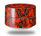 Skin Decal Wrap for Google WiFi Original Scattered Skulls Red (GOOGLE WIFI NOT INCLUDED)