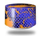 Skin Decal Wrap for Google WiFi Original Halftone Splatter Orange Blue (GOOGLE WIFI NOT INCLUDED)