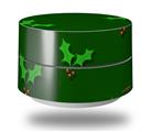 Skin Decal Wrap for Google WiFi Original Christmas Holly Leaves on Green (GOOGLE WIFI NOT INCLUDED)